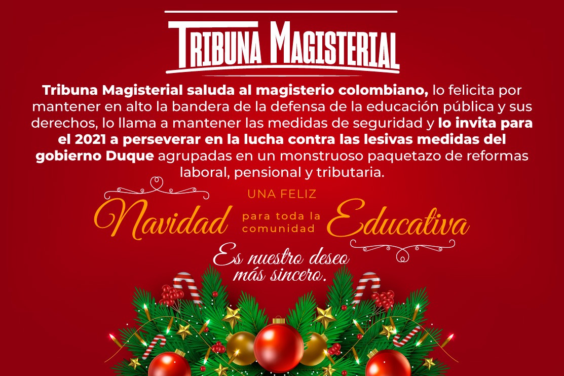 ¡Al Magisterio Nacional, Felices Fiestas!