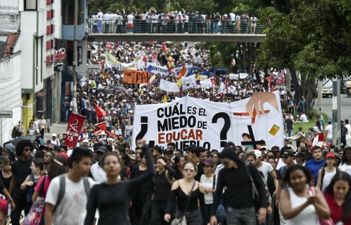 Movilización Docentes en Colombia