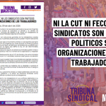 NI LA CUT NI FECODE NI LOS SINDICATOS SON PARTIDOS POLITICOS SINO ORGANIZACIONES DE LOS TRABAJADORES