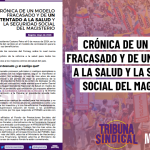 CRÓNICA DE UN MODELO FRACASADO Y DE <strong>UN ATENTADO A LA SALUD</strong> Y LA SEGURIDAD SOCIAL DEL MAGISTERIO